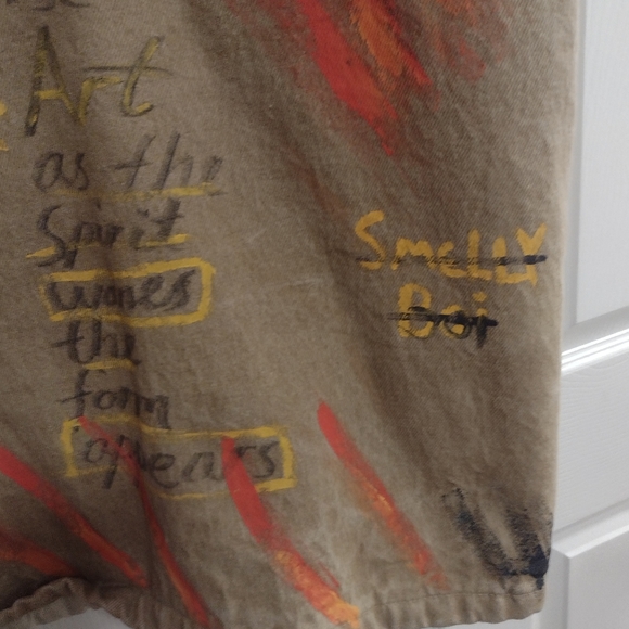 Men's  Custom Hand Painted/ Graffiti Prison Issued Jacket - Picture 7 of 12